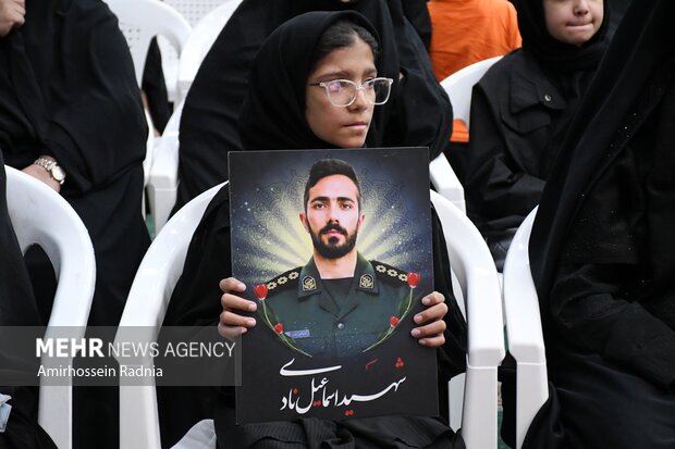 مراسم چهلمین روز شهادت شهدای اقتدار ایران در بیرجند