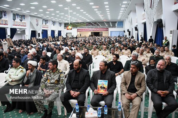 مراسم چهلمین روز شهادت شهدای اقتدار ایران در بیرجند