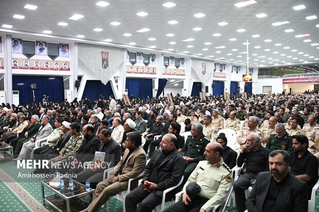مراسم چهلمین روز شهادت شهدای اقتدار ایران در بیرجند