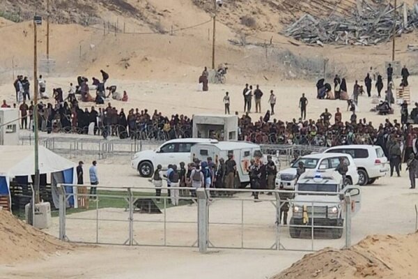 ویتکاف در مرکز توزیع کمک ها در جنوب غزه