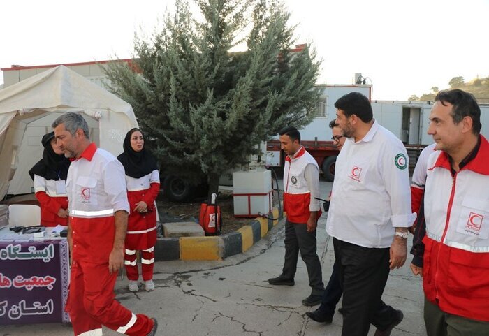 خدمت بی‌وقفه در مسیر عشق؛ هلال احمر کردستان در آماده‌باش برای زائران
