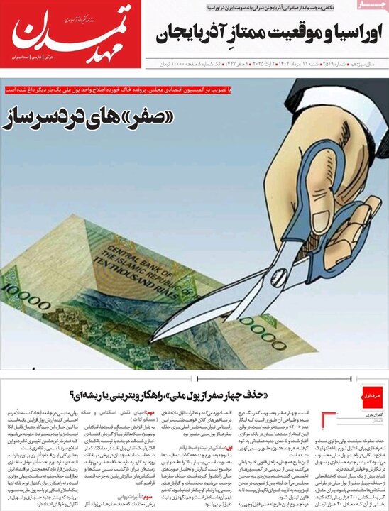 روزنامه های آذربایجان‌شرقی