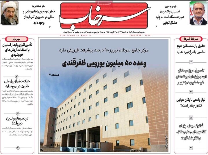 روزنامه های آذربایجان‌شرقی