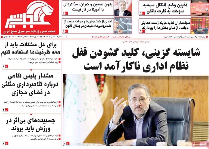 روزنامه های آذربایجان‌شرقی