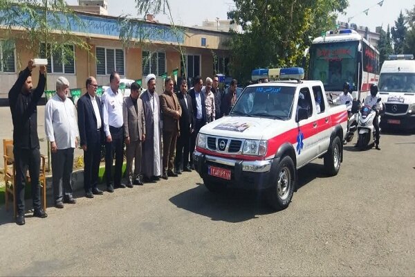 اعزام کاروان بهداشت و درمان اربعین به محورهای آذربایجان غربی
