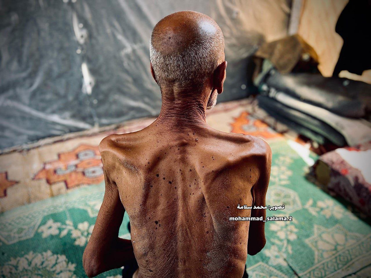 Gazze'de açlığın izleri; Sahabe Camii müezzininin dramatik durumu