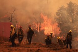 Massive wildfire in California
