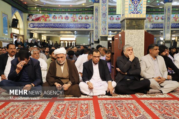 برگزاری مراسم باشکوه چهلم شهدای اقتدار ایران در زاهدان