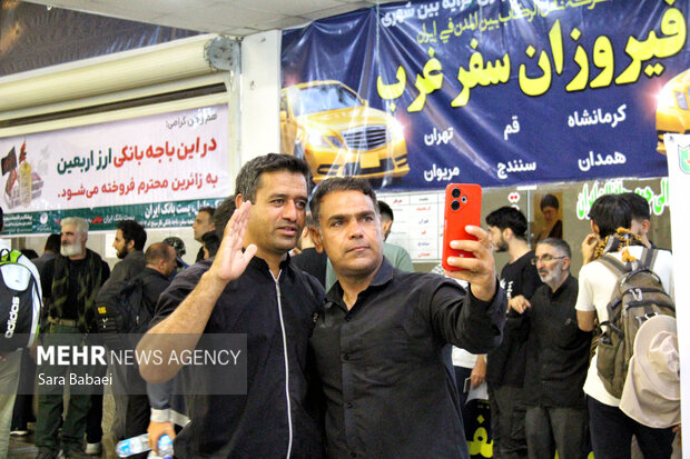 آمادگی ۲۴ ساعته ناوگان حملونقل مسافری در مرز خسروی برای بازگشت زائران