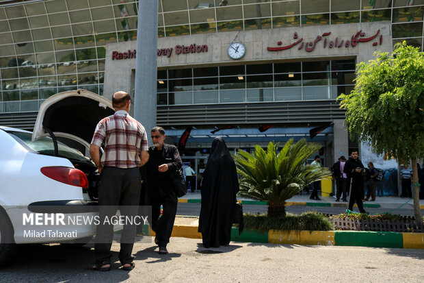 اعزام نخستين قطار اربعين حسینی  استان گيلان