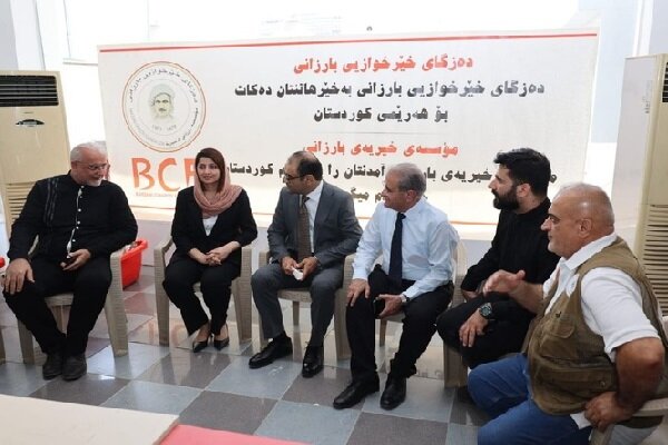هەولێر مەوکەبی شەهیدانی بارزانی بۆ زیارەتکارانی ئەربەعین هەڵدا