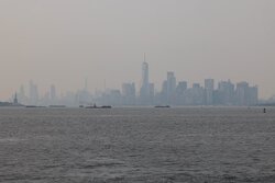 Hazy skies seen over US cities as wildfires rage in Canada
