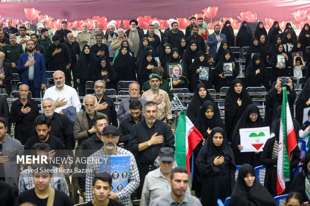 مراسم اربعین شهدای اقتدار ایران 8
