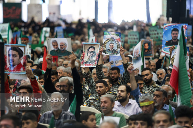 مراسم اربعین شهدای اقتدار ایران 56
