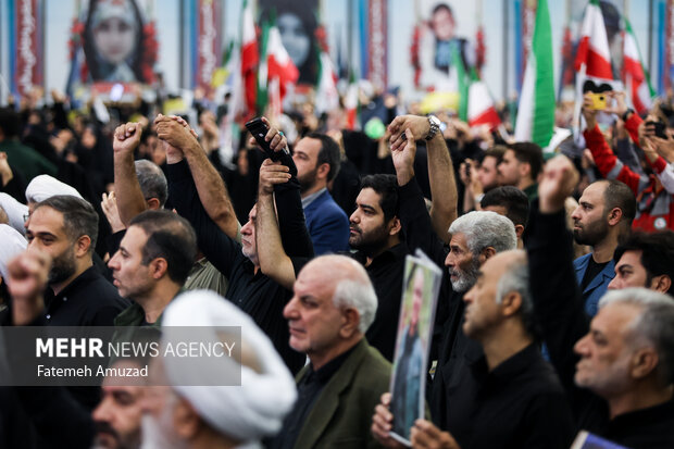 مراسم اربعین شهدای اقتدار ایران 58