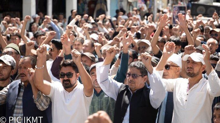 تظاهرات هندی ها در حمایت از غزه