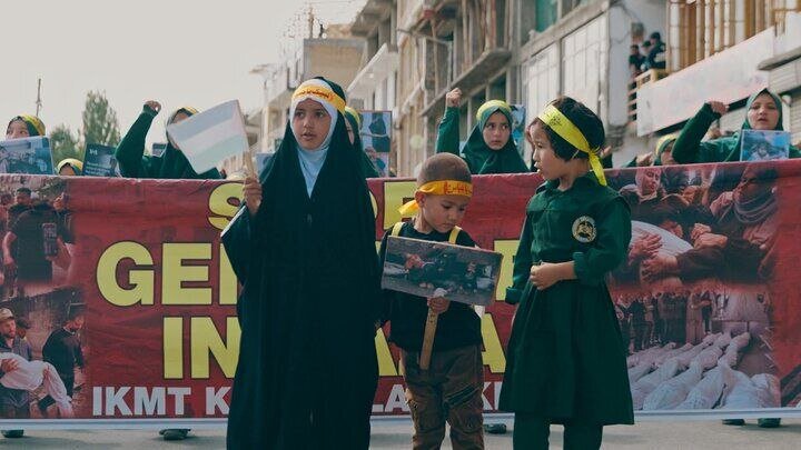 تظاهرات هندی ها در حمایت از غزه