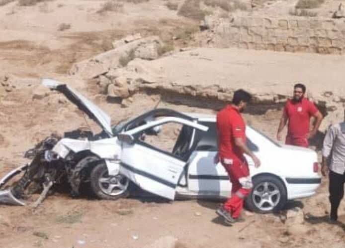 واژگونی خودرو در محور گناوه – دیلم ۲ مصدوم داشت
