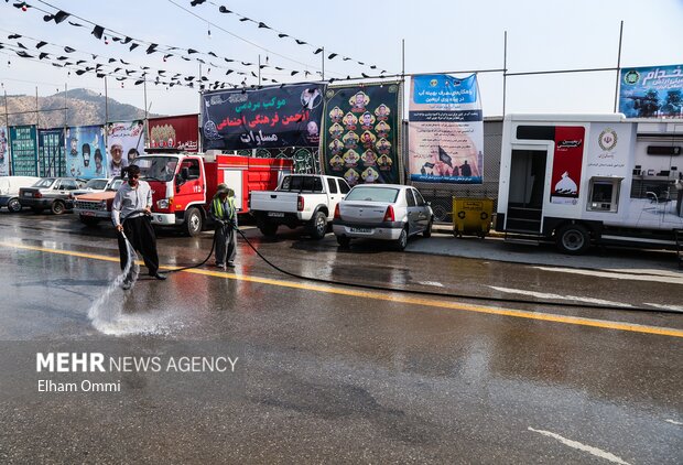 بازدید استاندار کردستان از مرز باشماق و روند برپایی مواکب