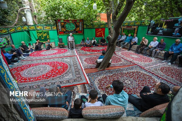 Traditional mourning ceremony in Yazd