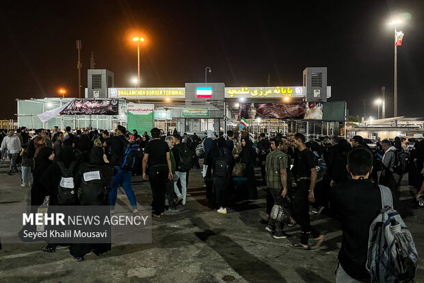 مرز شلمچه میزبان زائران اربعین حسینی
