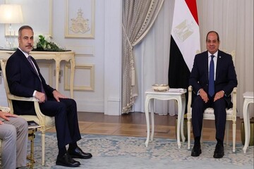 Fidan, Mısır Cumhurbaşkanı Abdülfettah es-Sisi ile görüştü