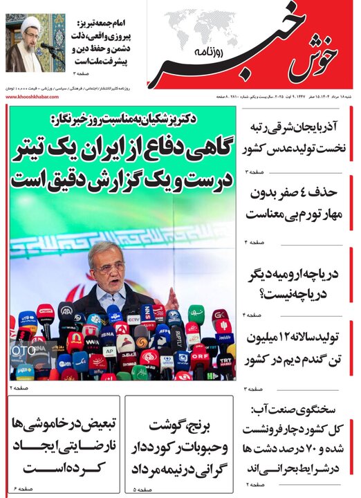 روزنامه های آذربایجان‌شرقی