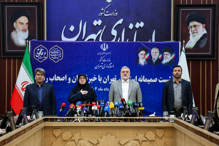 نشست صمیمانه استاندار تهران با خبرنگاران