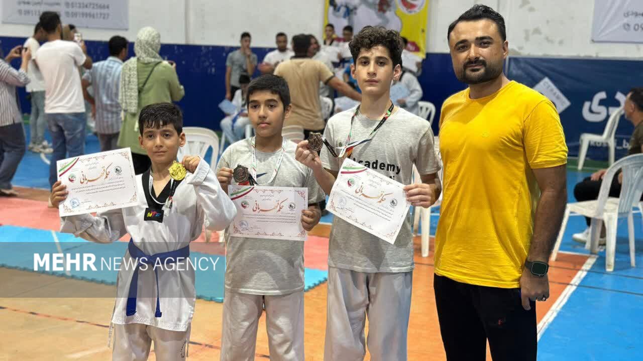 درخشش تکواندوکاران آستارایی در مسابقات قهرمانی گیلان