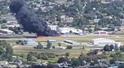 Plane crashes into parked aircraft at US Airport