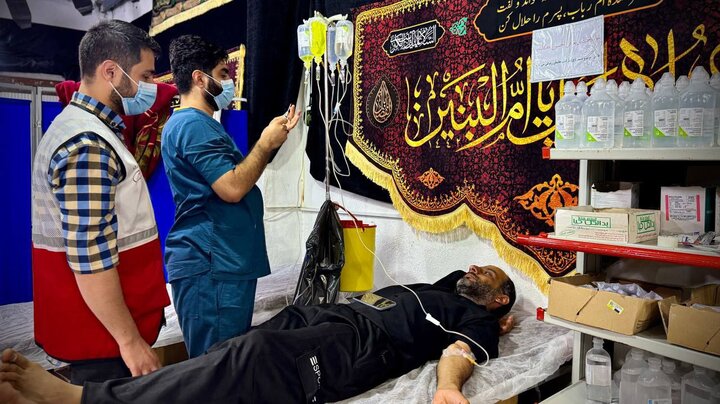 خدمترسانی شبانهروزی تیمهای تخصصی هلالاحمر به زائران اربعین حسینی