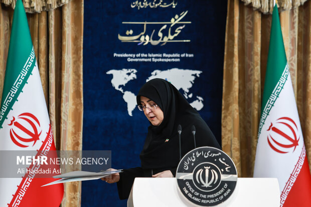 نشست خبری سخنگوی دولت