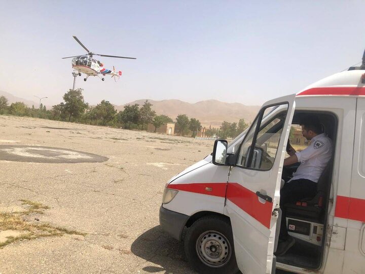 پرواز اورژانس هوایی کردستان جان مرد ۳۵ ساله را نجات داد پرواز اورژانس هوایی کردستان جان مرد ۳۵ ساله را نجات داد