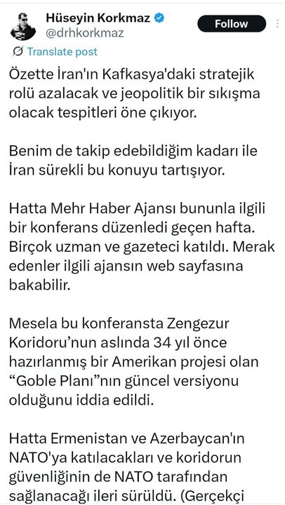 Foreign media coverage of Mehr's international Zangazur corridor meeting