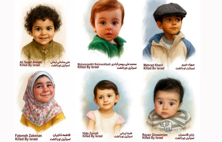 برپایی موکب پذیرایی به یاد کودکان شهید جنگ ۱۲ روزه