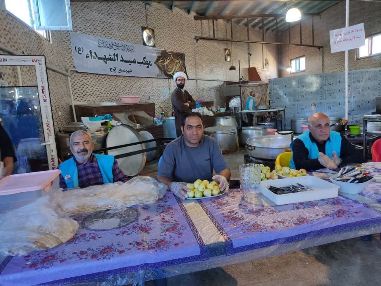 موکب سیدالشهدا در شهرستان آوج؛ ایستگاهی از مهر در مسیر زائران اربعین