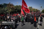 بالصور والفيديو..إقامة مسيرة احياء اربعينية الإمام الحسين(ع) في طهران للذين فاتتهم زيارة كربلاء