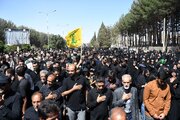 مراسم تشییع شهید اقتدار اسماعیل پاشایی در نسیم‌شهر