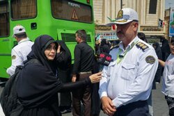 خدمت‌رسانی بی‌وقفه پلیس راهور منطقه ۲۰ به زائران حضرت عبدالعظیم(ع)