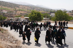 پیاده‌روی جاماندگان اربعین در یاسوج