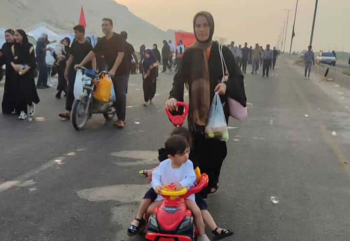 شکوه پیاده‌روی جاماندگان اربعین در «دیر»؛ از عشق حسینی تا پیام مقاومت