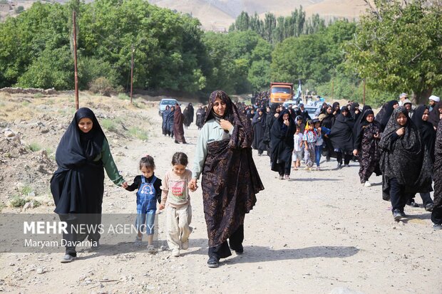 زائران پیاده «چناران شهر» خراسان شمالی