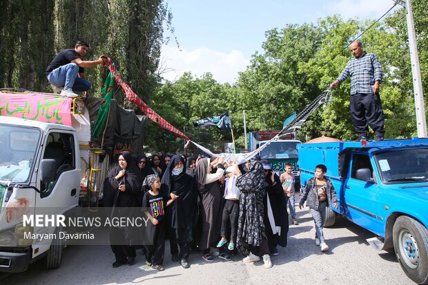 زائران پیاده «چناران شهر» خراسان شمالی