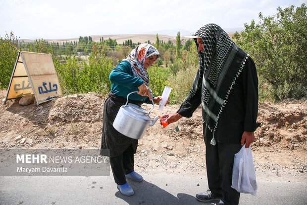 زائران پیاده «چناران شهر» خراسان شمالی