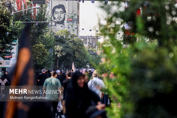 مراسم آیینی جاماندگان اربعین حسینی در تهران