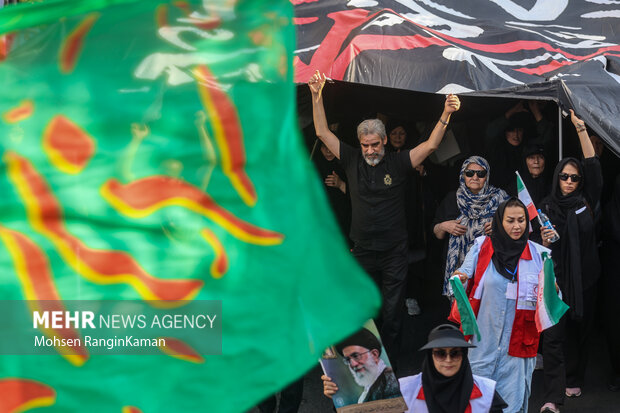 مراسم آیینی جاماندگان اربعین حسینی در تهران