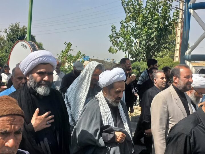 نهاوند یکپارچه در سوگ؛ راهپیمایی جاماندگان اربعین با حضور گسترده مردم