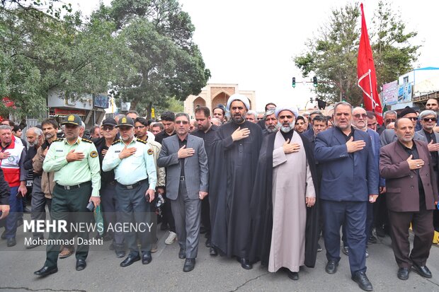 راهپیمایی حرم تا حرم در اردبیل