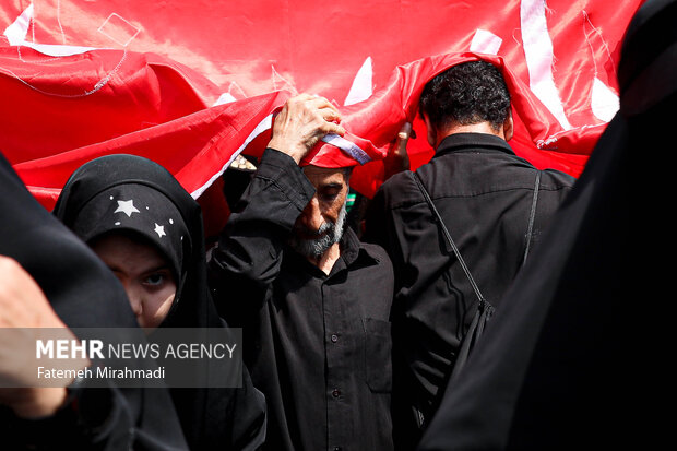 مراسم آیینی جاماندگان اربعین حسینی در تهران