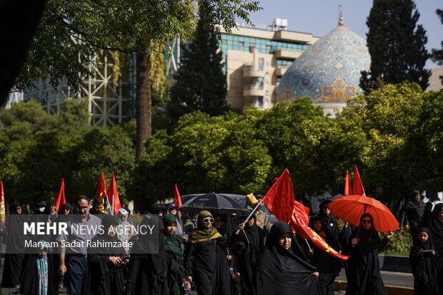 راهپیمایی جاماندگان اربعین حسینی در شیراز